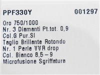 Pendente Yukiko Donna in Oro bianco Perla PPF330Y - PPF330Y